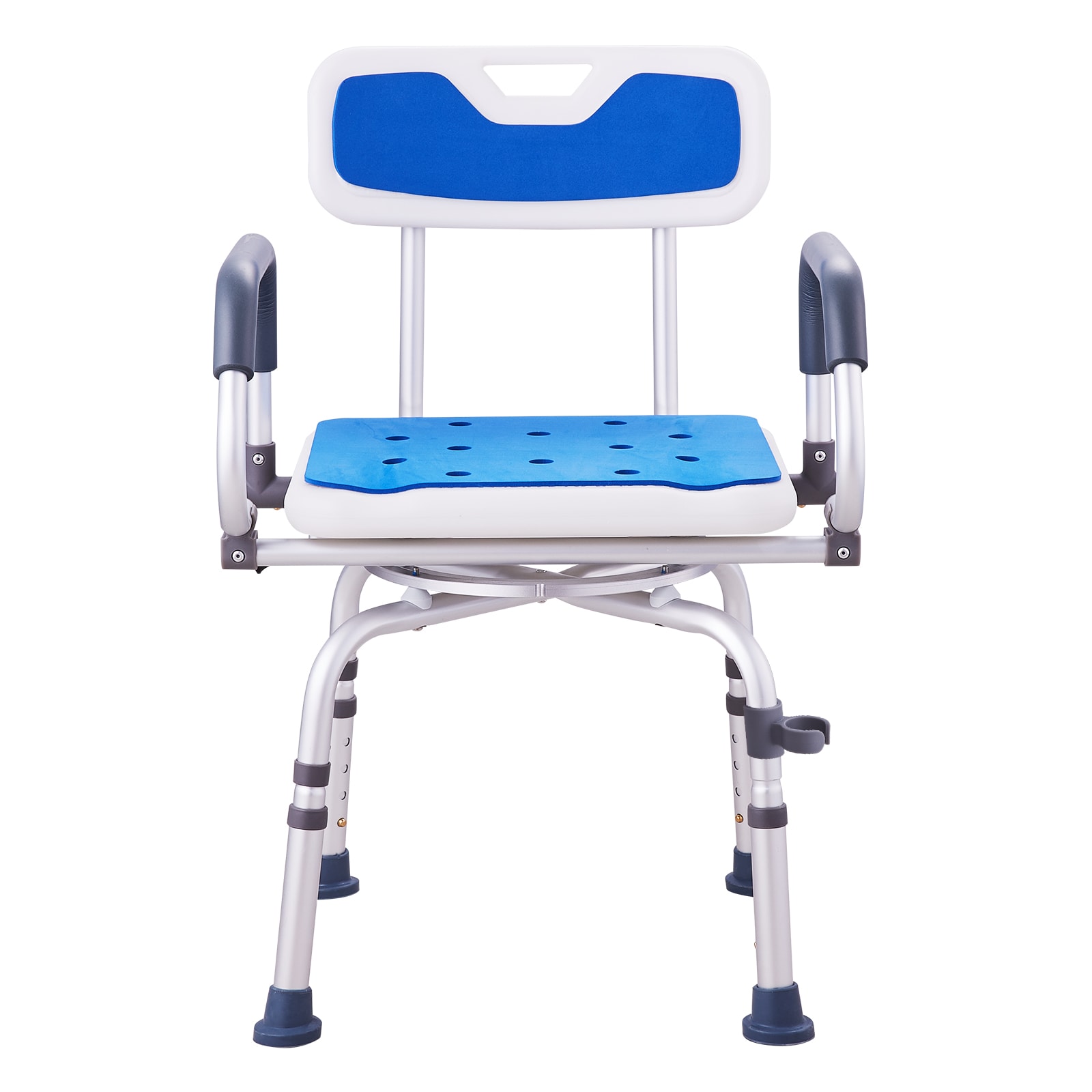 Shower Chair 360° Swivel Bathtub Shower Seat With Pivoting Arms 400LBS_voghion.com